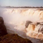 Salto de Sete Quedas ficou submerso a partir de 1982, com a construção da hidrelétrica de Itaipu
Fonte: Agência Senado